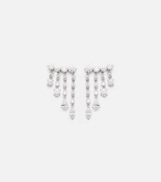Orecchini Small in oro  bianco 18kt con diamanti | Anita Ko