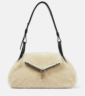 Sac Gemini Small en shearling | Amina Muaddi