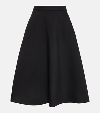 Jupe midi en Crêpe Couture | Valentino