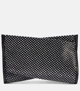 Clutch Loubitwist Small aus Leder mit Kristallen | Christian Louboutin