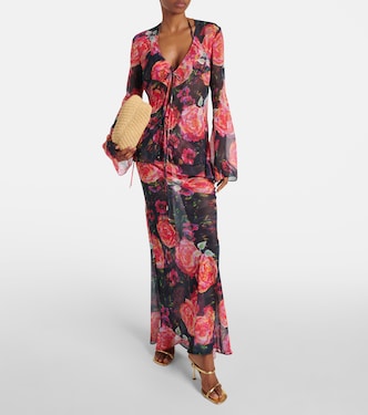 Copricostume Vanessa in chiffon con stampa | Bananhot
