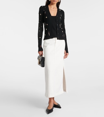 Embellished Merino embellished wool cardigan | Dorothee Schumacher