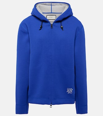 x On sudadera con capucha de tejido técnico | Loewe