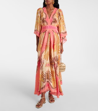 Sand Palms Scarf printed maxi dress | Farm Rio