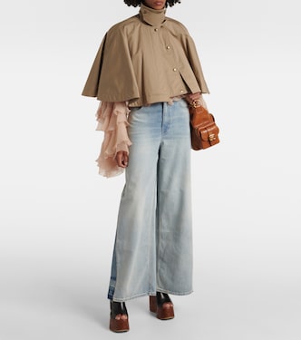 Mantella in gabardine di cotone cropped | Chloé