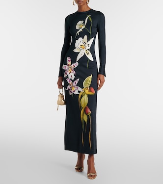 Floral jersey maxi dress | Oscar de la Renta