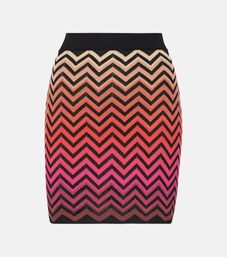 Minifalda de mezcla de algodón en zigzag | Missoni