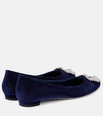 Bailarinas Hangisi de terciopelo | Manolo Blahnik