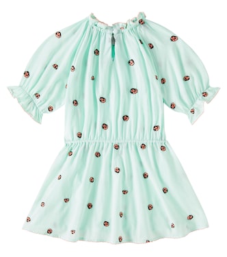 Besticktes Kleid aus Baumwolle | Stella McCartney Kids