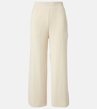 Coste ribbed-knit cropped cashmere pants | Loro Piana