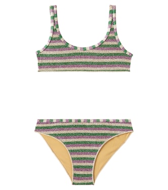 Lolita striped lamé bikini | Oséree Kids