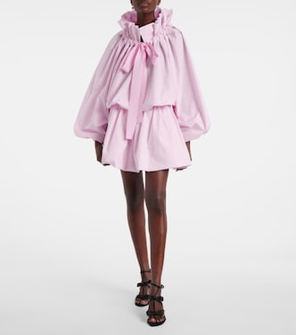 Iconic bow-detail ruffled cotton blouse | Patou