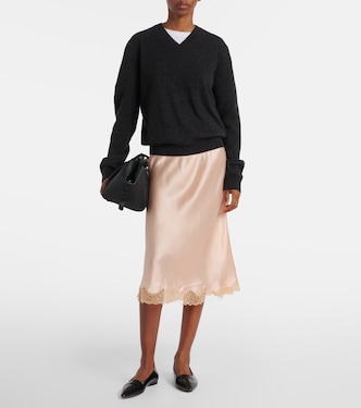 Falda midi Irene de seda | The Row