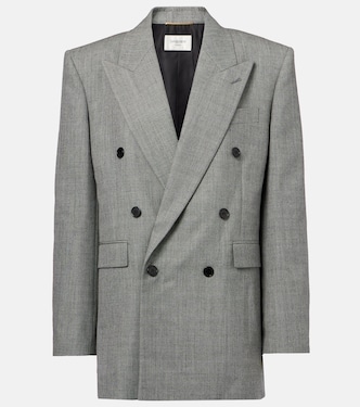 Double-breasted wool twill blazer | Saint Laurent