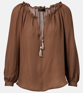 Top Carley in georgette di seta | Nili Lotan