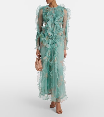 Robe longue Illuminate en soie | Zimmermann