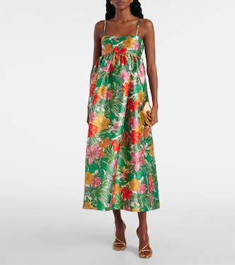 Robe longue Amelia imprimée | Alémais