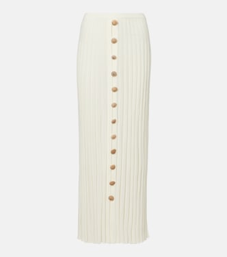 Sundial Shell cotton-blend maxi skirt | Christopher Esber