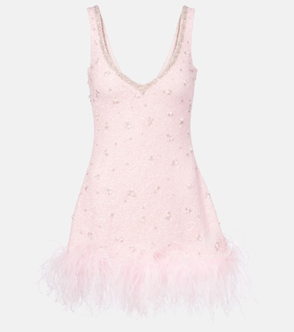 Coralina crystal-embellished minidress | Clio Peppiatt