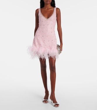 Coralina crystal-embellished minidress | Clio Peppiatt