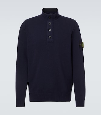 Compass wool-blend polo sweater | Stone Island