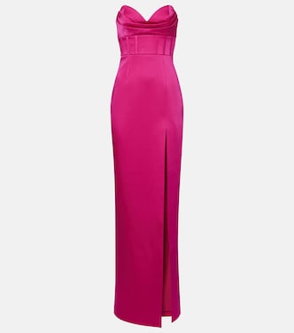 Saskia satin bustier gown | Rebecca Vallance