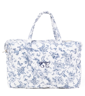 Floral diaper bag and changing pad set | Tartine et Chocolat