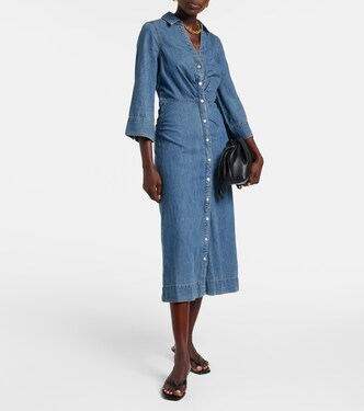 Haydon denim shirt dress | Veronica Beard