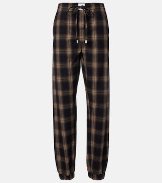 Checked cotton sweatpants | The Attico
