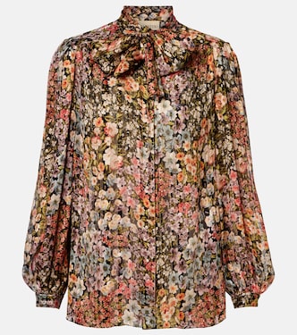 Blusa de seda floral | Valentino