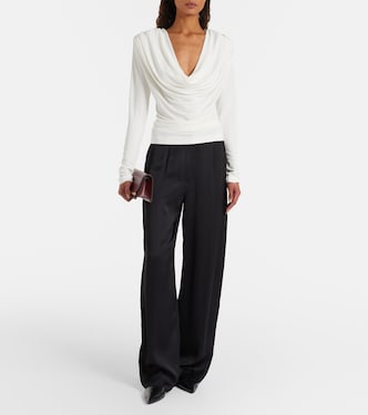 Draped jersey top | Wardrobe.NYC