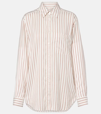 Gavina striped silk shirt | The Row