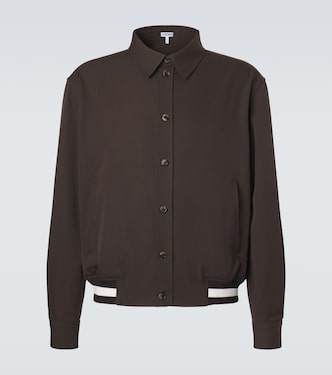 Wool gabardine blouson jacket | Loewe