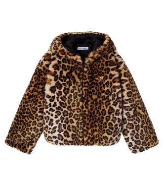 Leopard-print hooded jacket | Dolce&Gabbana Kids
