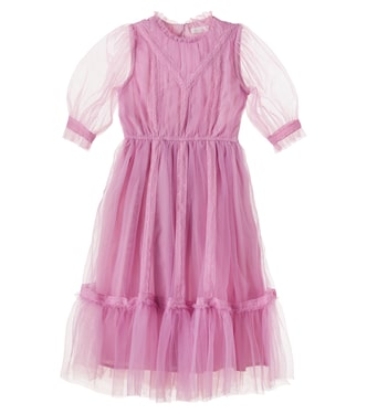 Donna lace-trimmed tulle dress | C'era Una Volta
