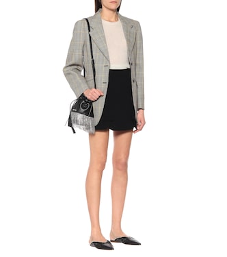 Slippers in nappa con cristalli | Miu Miu