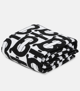 Monogram cotton jacquard towel | Burberry