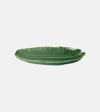 Folhas Banana Leaf Large ceramic tray | Bordallo Pinheiro