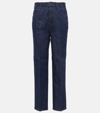 High-rise straight-leg jeans | Loro Piana
