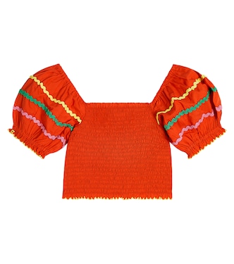 Besticktes Top aus Baumwolle | Stella McCartney Kids