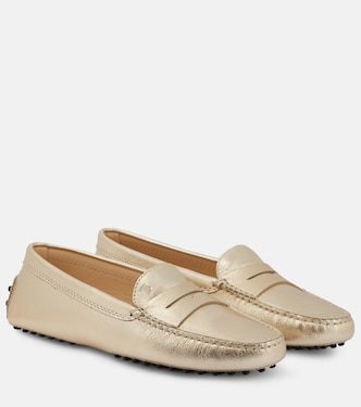 Mocassins en cuir métallisé | Tod's