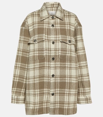 Sobrecamisa de lana a cuadros | Ami Paris