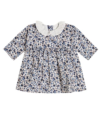 Bebé - vestido de algodón floral | Il Gufo