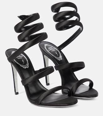 Verzierte Sandalen Margot aus Satin | Rene Caovilla