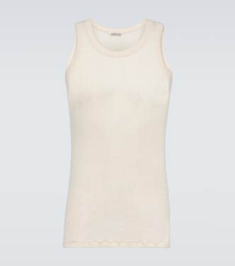 Tank top in maglia a coste di cotone | Auralee