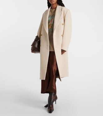 Double-breasted wool-blend coat | Acne Studios
