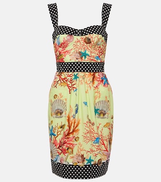 Miniabito Capri in cotone con stampa | Dolce&Gabbana