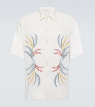 Camicia bowling in lino e cotone | Commas