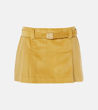 Minirock aus Baumwoll-Cord | Miu Miu