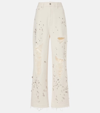 Jeans a gamba larga distressed | Xu Zhi